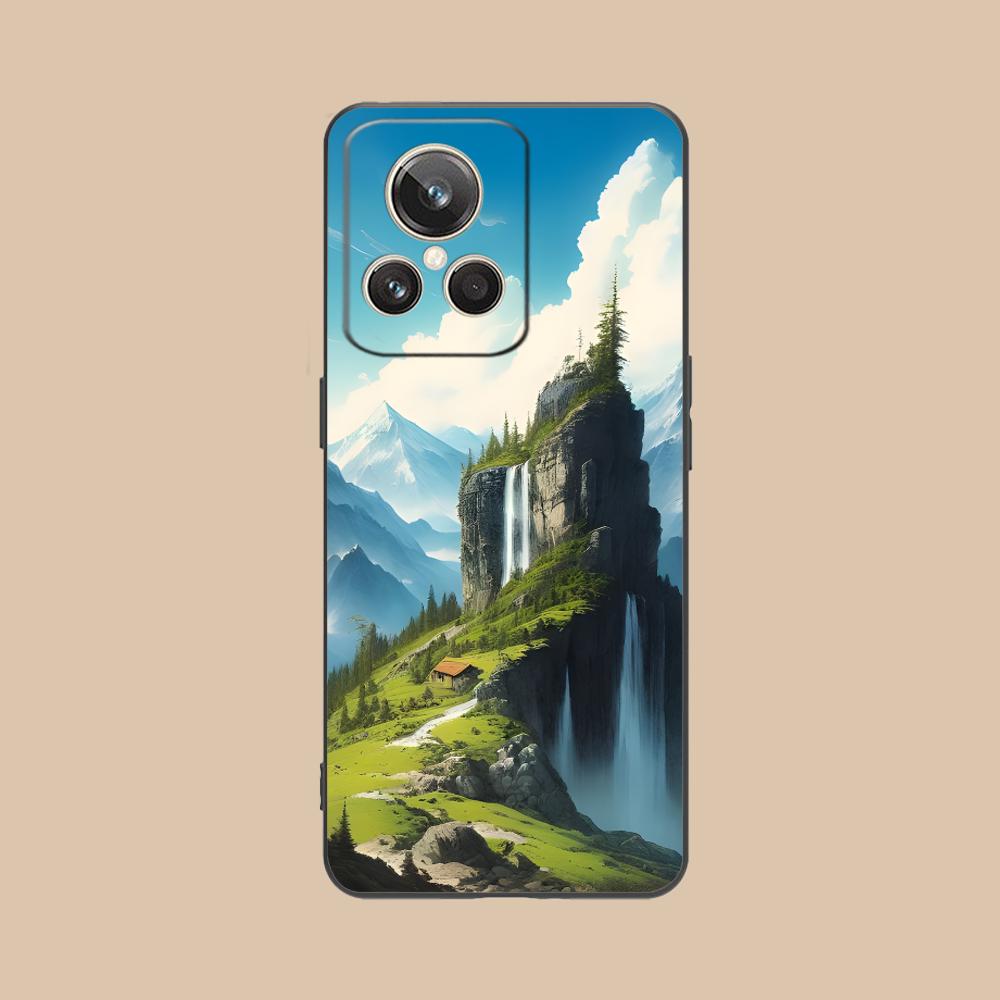 Mountain Forest Mobile Phone Case for Realme 15 14 13 12 11 10 9 Pro Plus T i Lite 5G Colorful Printing Cover Pretty Cellphones
