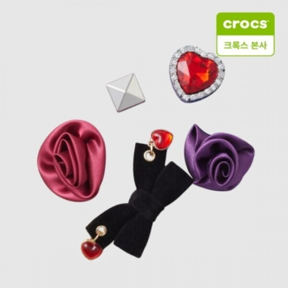 Crocs Dark Romance Lace Jibbitz Charm Set Of 5 10013667 FREE