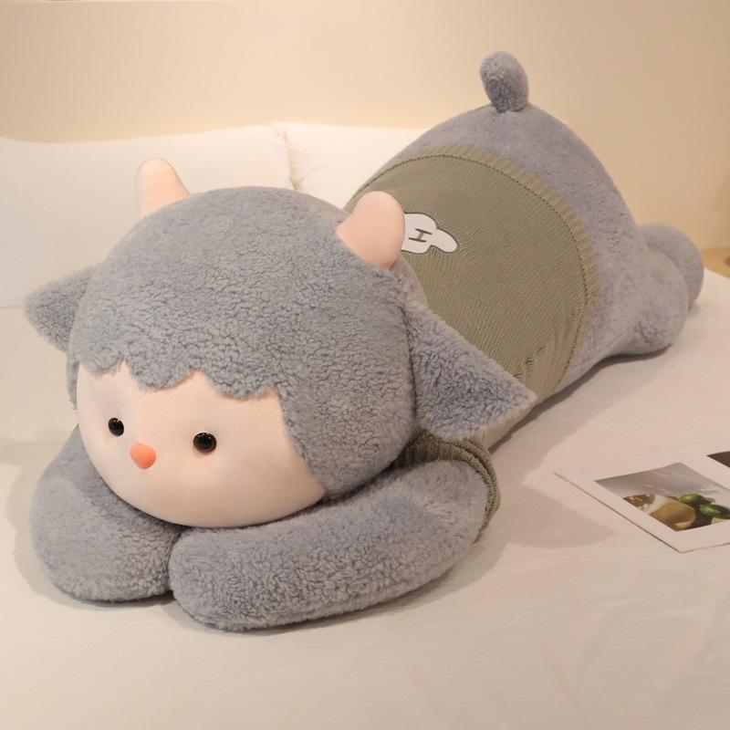 Large Sweater Lying Down Sheep Doll Plush Toy Sheep Doll Home Pillow Girl Soothing Doll