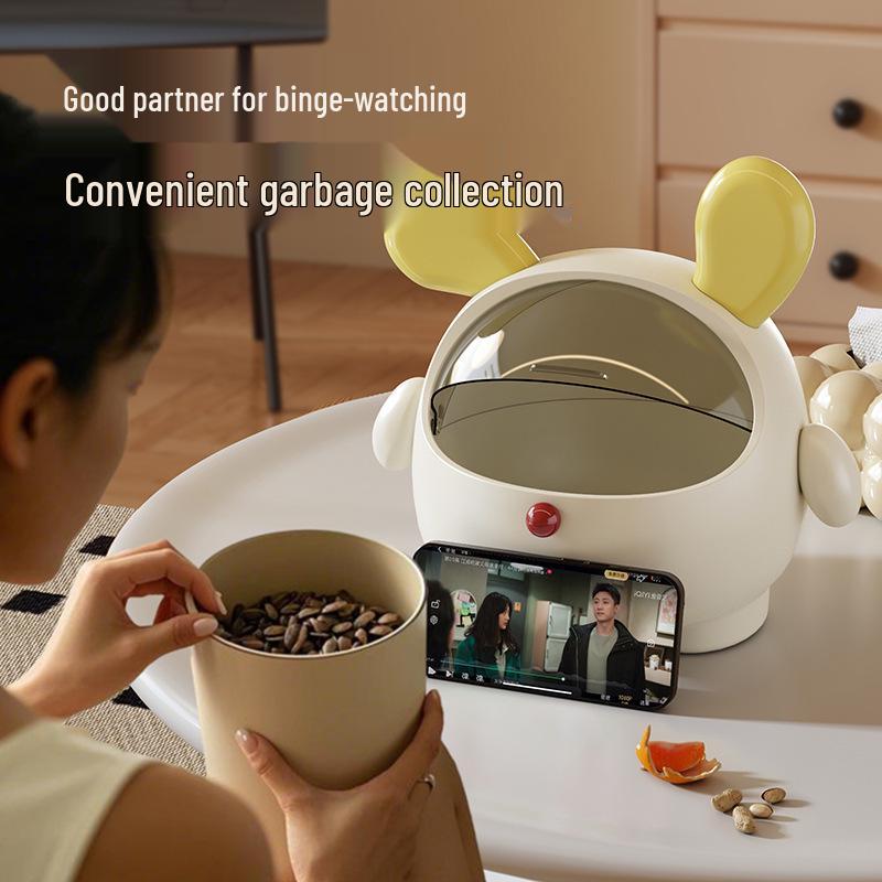 Dundun Cute Dog Trash Can: Creative Home/Office Desktop Organizer and Paper Basket