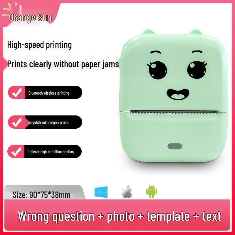 Children's Mini Bluetooth Pocket Printer: Portable Thermal Photo & Label Maker