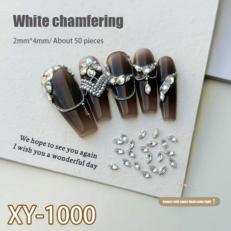 

50 шт. Циркон Ноготь Бриллиант Украшение Смешанная Загрузка Стереоскопические Аксессуары для Ногтей Роспись Ногтей Ногтевой Салон Мастера Ногтевого Сервиса