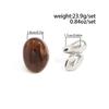 SHIXIN 2Pcs/Set Vintage Metal Water Drop Acrylic Ring Women 2026 Fashion Geometric Thick Resin Knuckle Rings Set Boho Jewelry