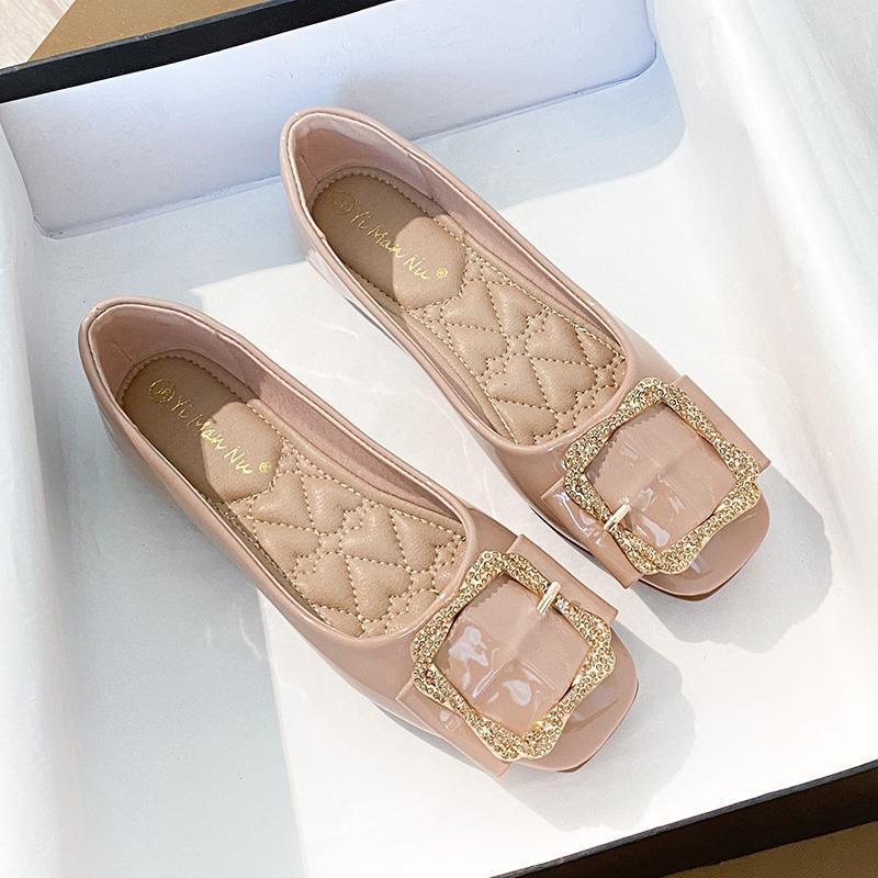 Fashion Red Women's Flat Shoes Pointed Toe Bride with Discount Ladies Footwear Cheap Clearance Elegant and Fashionable Casual Stylish 39