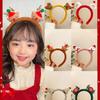 Christmas Plush Headband: Cute Versatile Hair Accessory for Girls.
