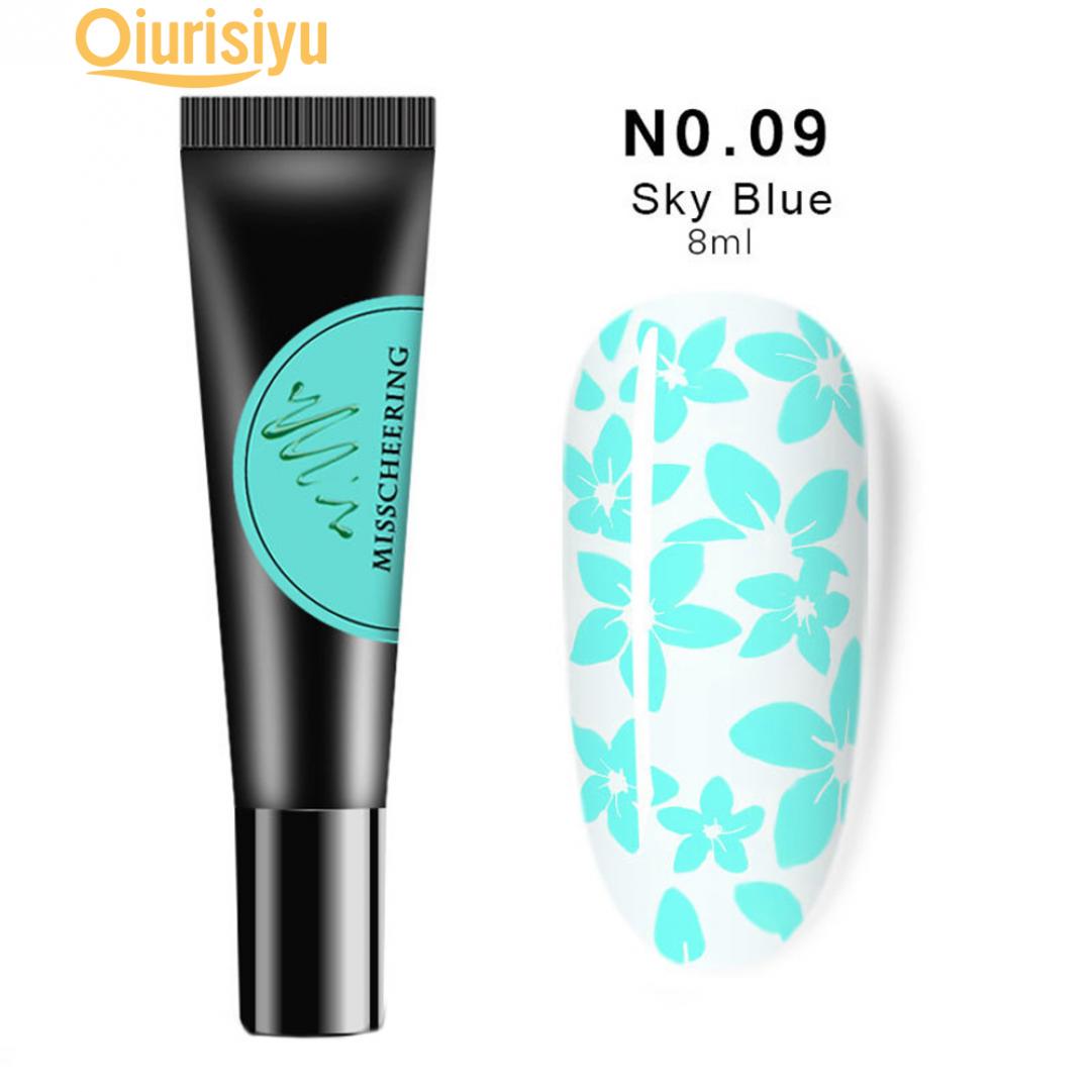 

Штамповка Печать Окрашенный гель 9#