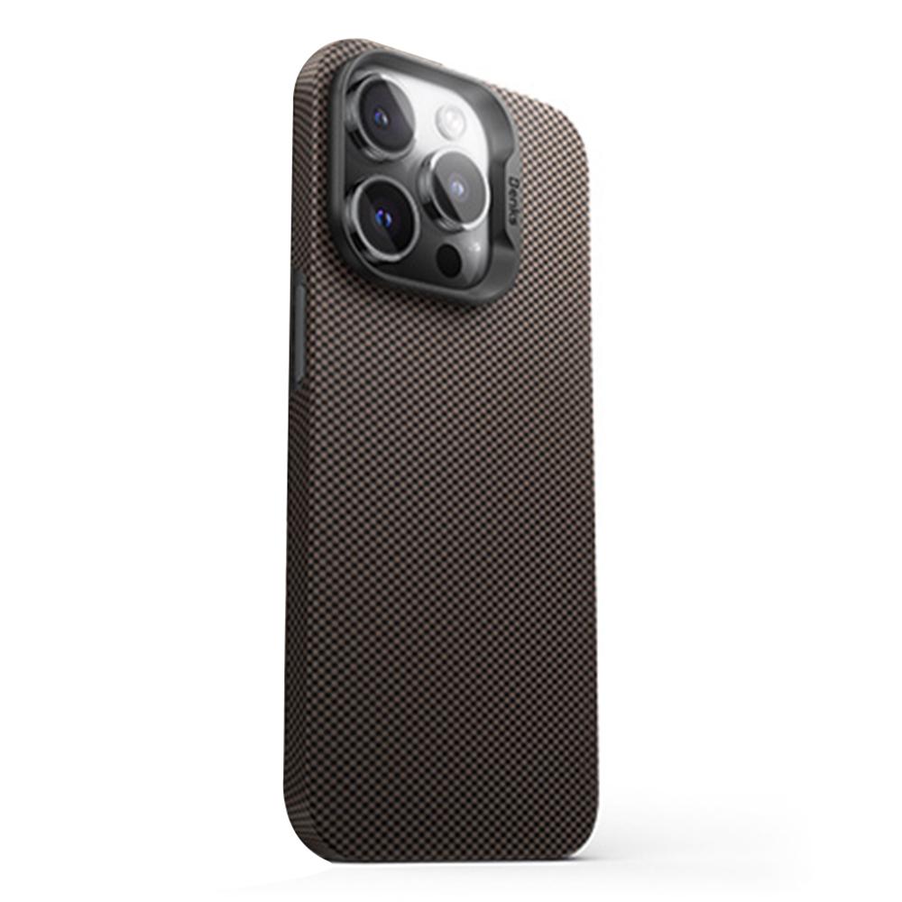 

BENKS Чехол для iPhone 16 Pro Max Кевлар Арамидное волокно Магнитная накладка для телефона Совместим с MagSafe Gold