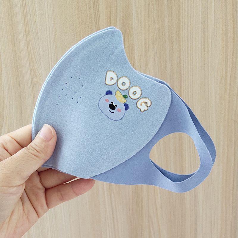 Children's 3D Windproof Mask - Cute Bear Design for Boys & Girls, Autumn/Winter Cold Protection, Student Cartoon Style