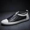 Men's Leather Casual Shoes Cowhide Designer Loafers Men New All-match Tide Shoes  Breathable Leather Business Casual Shoes Man