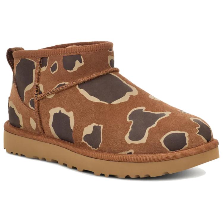 UGG Klassisk Ultra Mini Appaloosa Mote Komfortable Korte Snøstøvler Dame støvler 1166890-CRBO