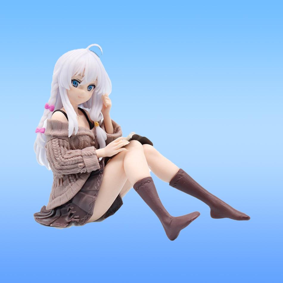 Elaina Kawaii Japanese Doll Anime Figure Simple Style Cute Desktop Decoration Action Figure for Fans of the Journey of Elain