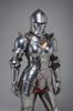 Mittelalterliches Ritterkostüm für Damen – Set mit Helm, Brustpanzer & Schulterpanzern für Cosplay, LARP & Halloween