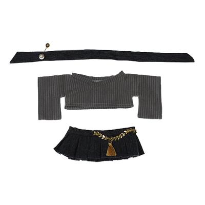 Niannyyhouse Scarf Kimono Skirt Yukata Set 20cm Stuffed Toy Clothes Cotton Doll Doll Accessories Dress-up (A-2)