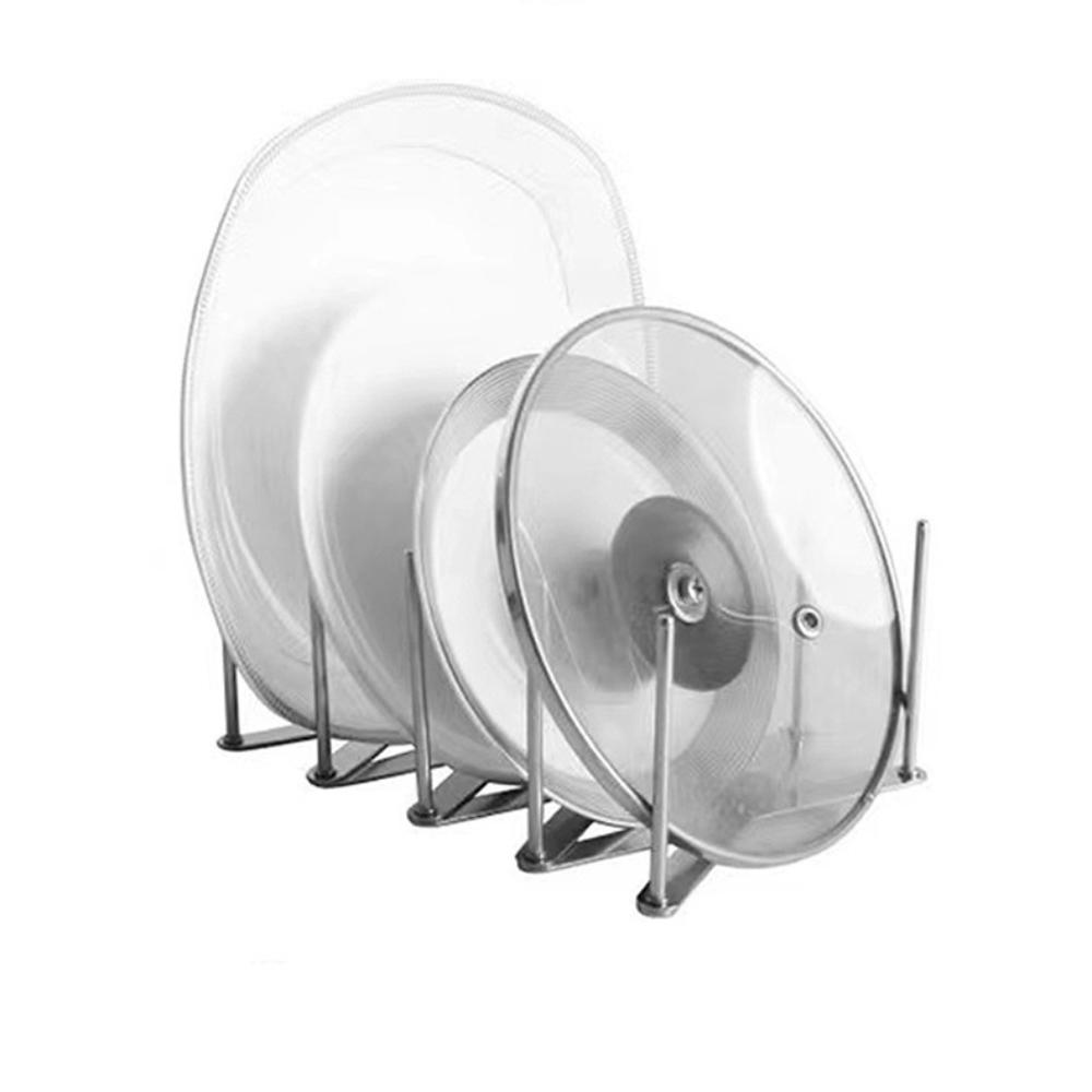 Foldable Pan Lid Organizer Retractable Tableware Storage  for Serving Trays Dish Plate