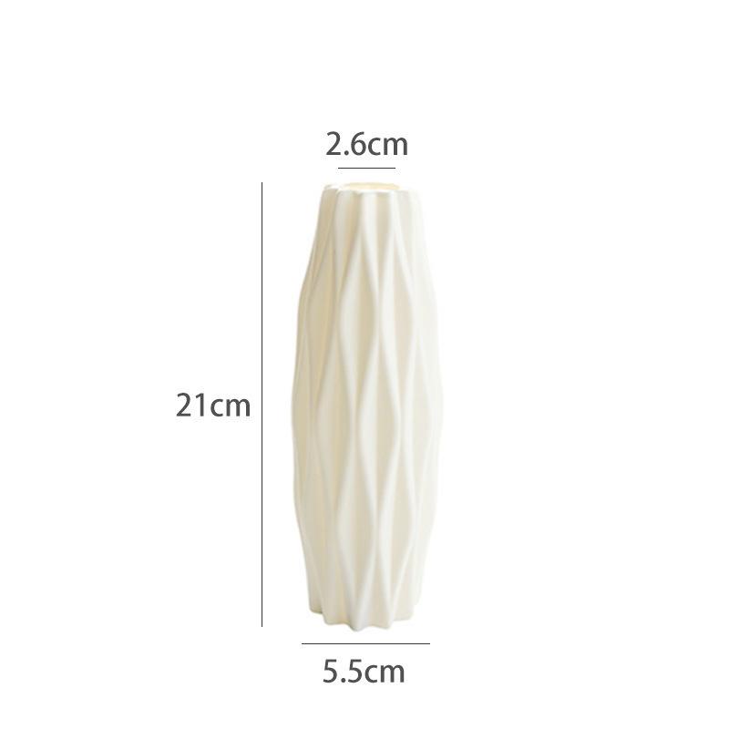 Moderne Vase Hvit Rosa Blå Plast Vase Blomsterkurv Blomsterkrukke Nordisk bohemsk stil Hjemmeinnredning Ornament Blomsteroppsats