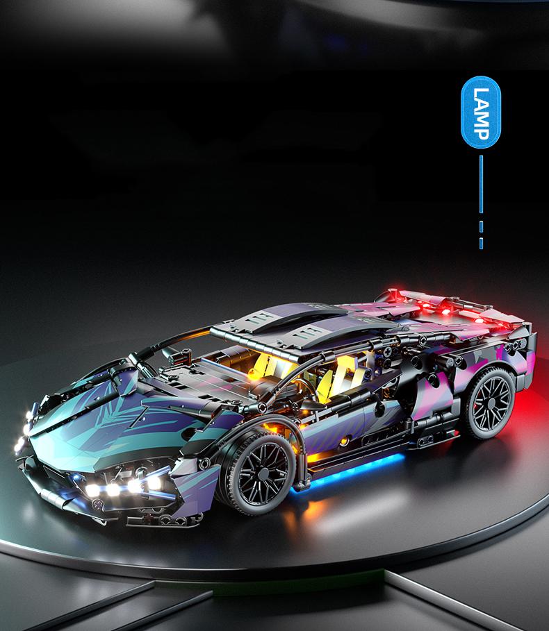 1314Pcs MOC City Technical Racing Sport Car Model Building Blocks Vehical Hypercar Racing Car Model Toys Kid Adult Boys Gift