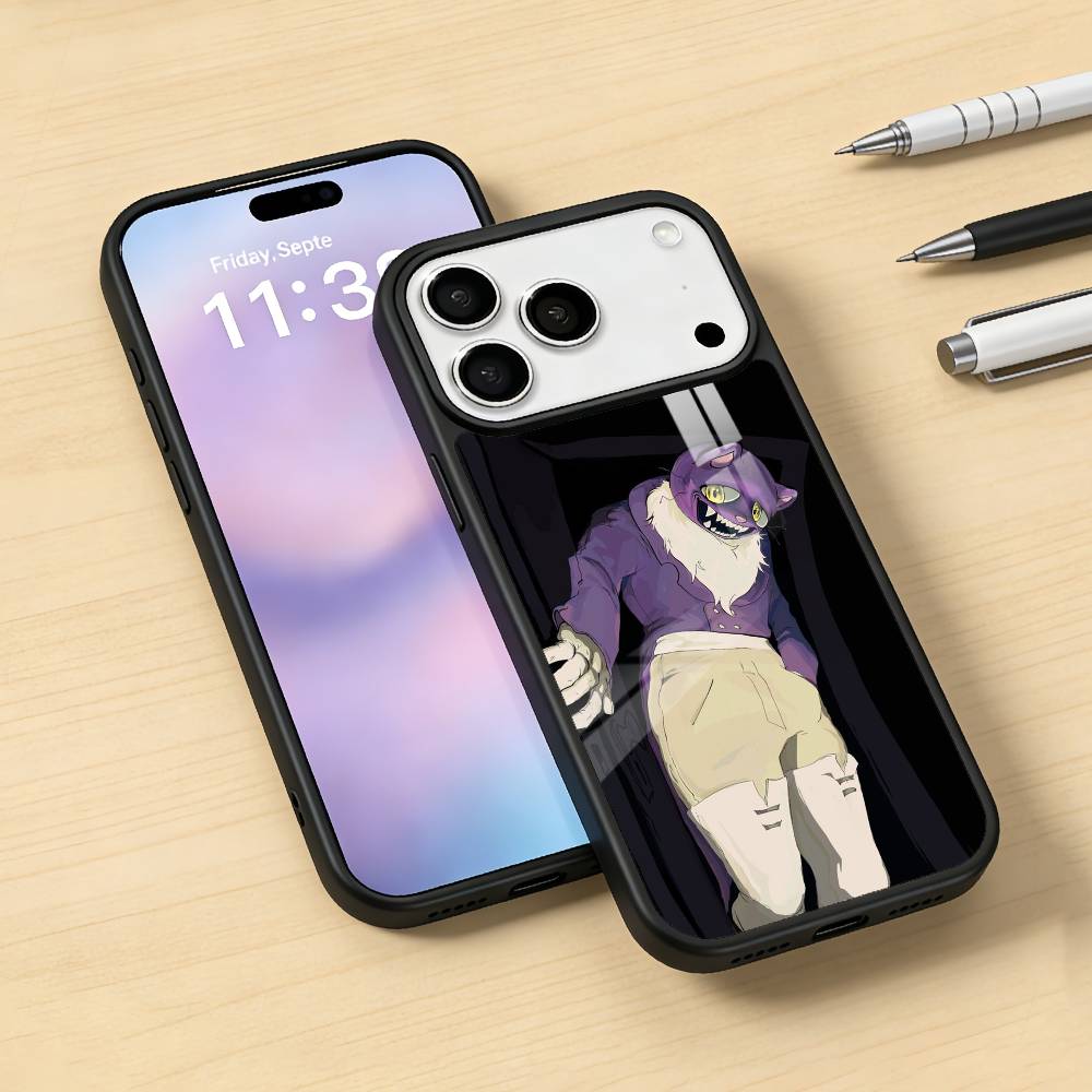 P-PocketCat F-Fear H-Hunger Handyhülle Magnetisch Für iPhone17 16 15 14 13 12 Pro Max Für Magsafe Kabelloses Ladecover