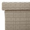 Garden Storage Box with Wheels Light Grey 160 x 55 x 75 cm Poly Rattan