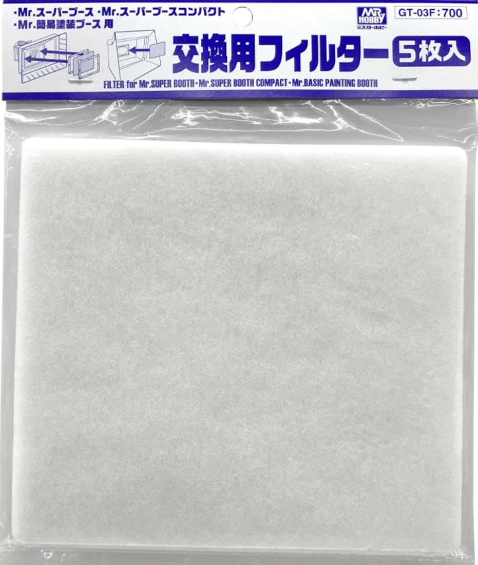 GSI Creos Mr. Super Booth Compact Replacement Filter 5 Sheets Hobby Painting Supplies GT-03F