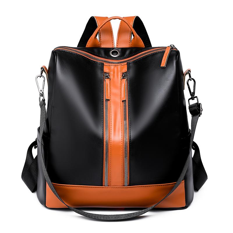 Multifunctional Anti Splash Large Capacity Backpack Women's Designer Brand Backpack Girl School Bag New High Quality Leather Bag Pack