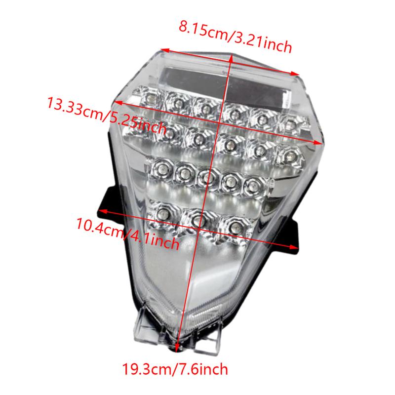 Rear Taillight Motorcycle Brake Turn Signal Integrated Tail Lights LED for Yamaha YZF R6 2006-2007