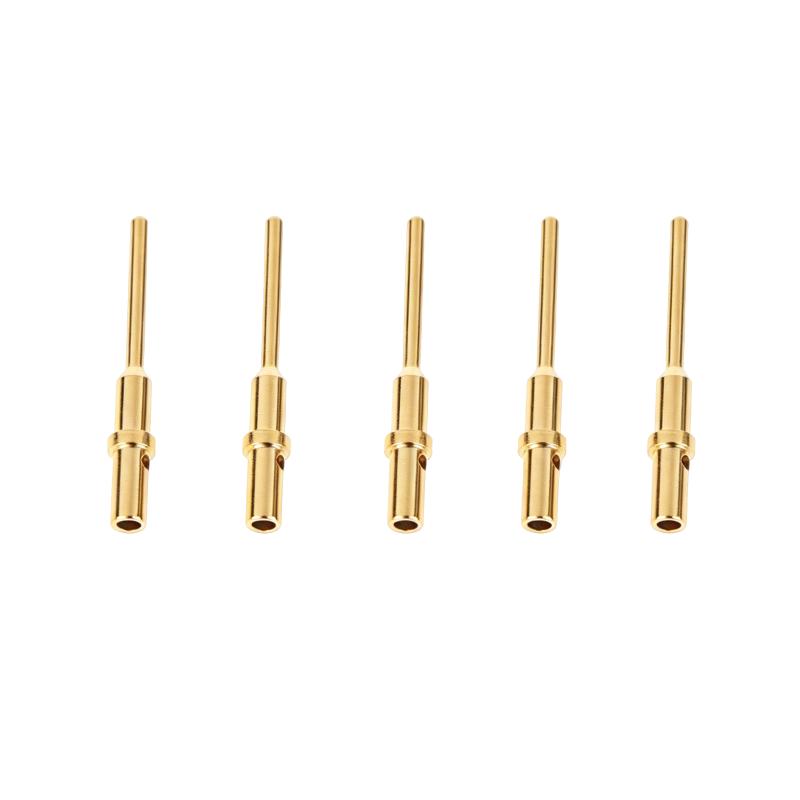 5/10Pcs 0460-202-2031 Gold Plated Stainless Steel Male/Female Pin 6-20Awg For Deutsch Dt Series Crimp Solid Terminal