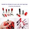 160pcs Insulated Rubber End Caps Set Versatile Electrical Insulation Sleeve Set 9 Size for Wire Pipe & Cable Protections