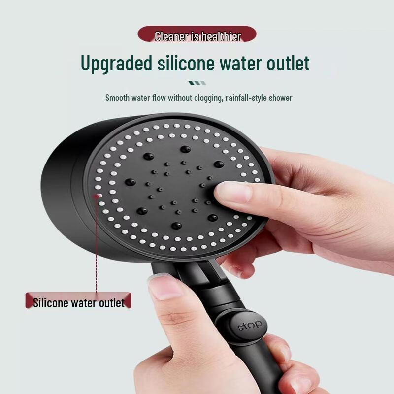 LANGZHIWEN Pressurized Handheld Shower Head with Hose