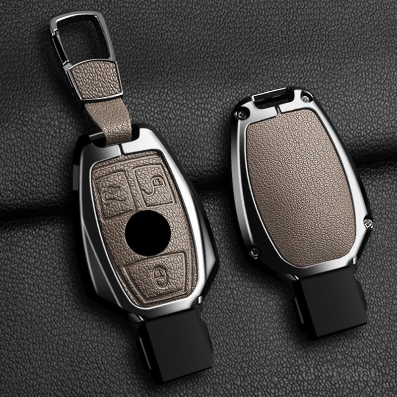 

Interior Mouldings Alloy Style Car Key Case Cover Shell For Mercedes Benz A B C S Class AMG GLA CLA GLC W176 W221 W204 W205 Keyc