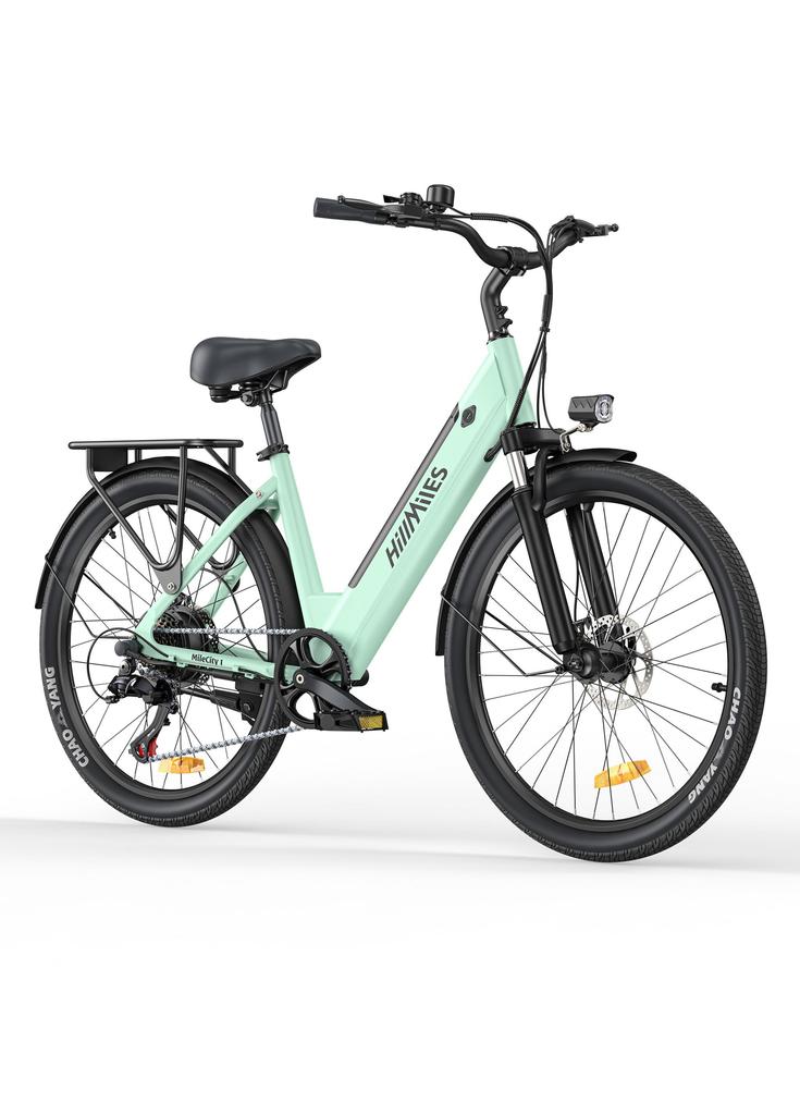 Hillmiles MileCity 1 Adult Electric City Bike 250W Motor 36V13Ah Battery 26 Inch E-Bicycle for Urban Commuting Daily Travel and City Riding