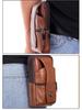 Herren Echtleder Umhänge-Bauchtasche & Münzbörse für den Außenbereich