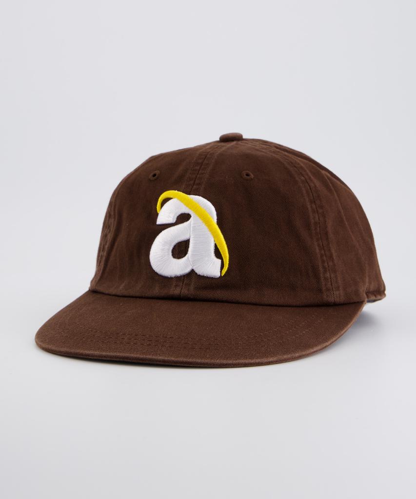 ANNOT A.Net Logo Long Bill Washed Cap Brown