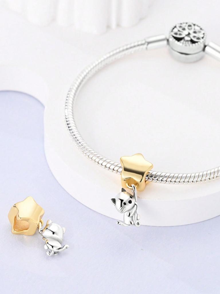 Cheese Mouse Cute Cat Beads Charm Copper Plated Fit Charms Copperoriginal Bracelet For Jewelry Making Diy Charm