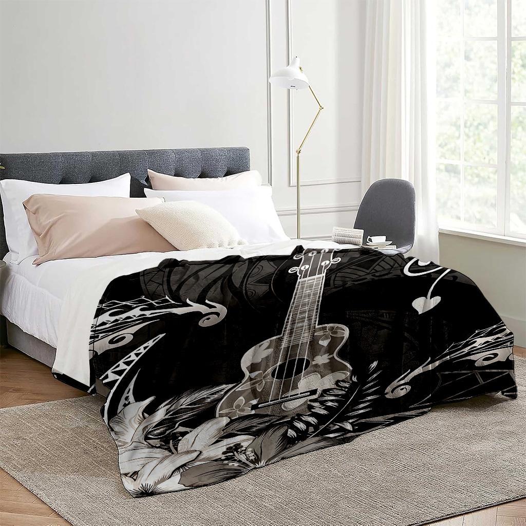 Hawaiian Uyopoliani Pacific Pattern Blanket for Sofa Bed Travel Camping Living Office Conditioning Blanket for All Seasons Gifts