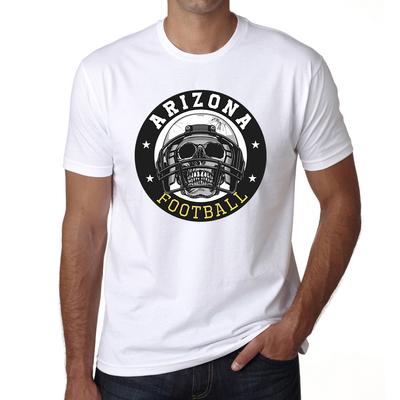 Grafik-T-Shirt für Herren Arizona Football Skull – Fußballshirt für Herren