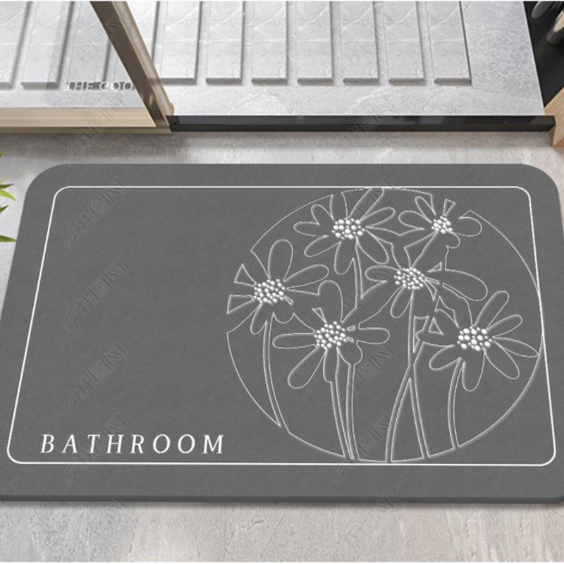 Non-Slip Bathroom Floor Mat - Absorbent, Dirt-Resistant Carpet for Doorway, Bedroom, Toilet