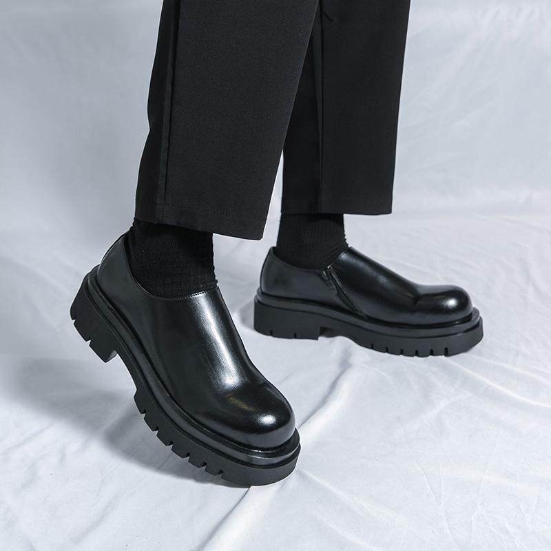 Fashion Business Thick Soled Men's Shoes Fashionable Minimalist Design Style Outdoor Leisure Business Party Wedding Dress Groom Loafer