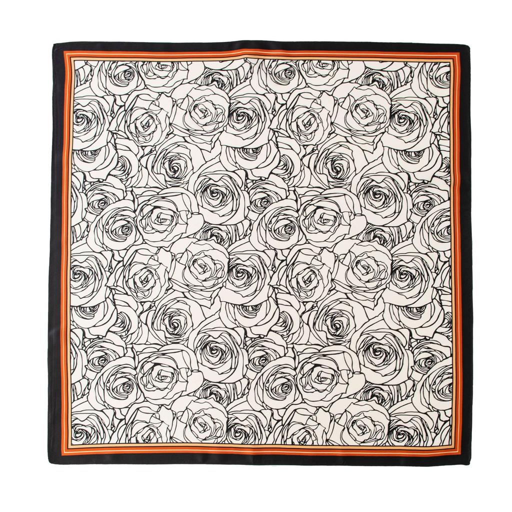 Premium Silk Scarf 70 Spring and Autumn Women's Square Scarf Sunscreen New Plain Crepe Satin Mulberry Silk High-end Souvenir