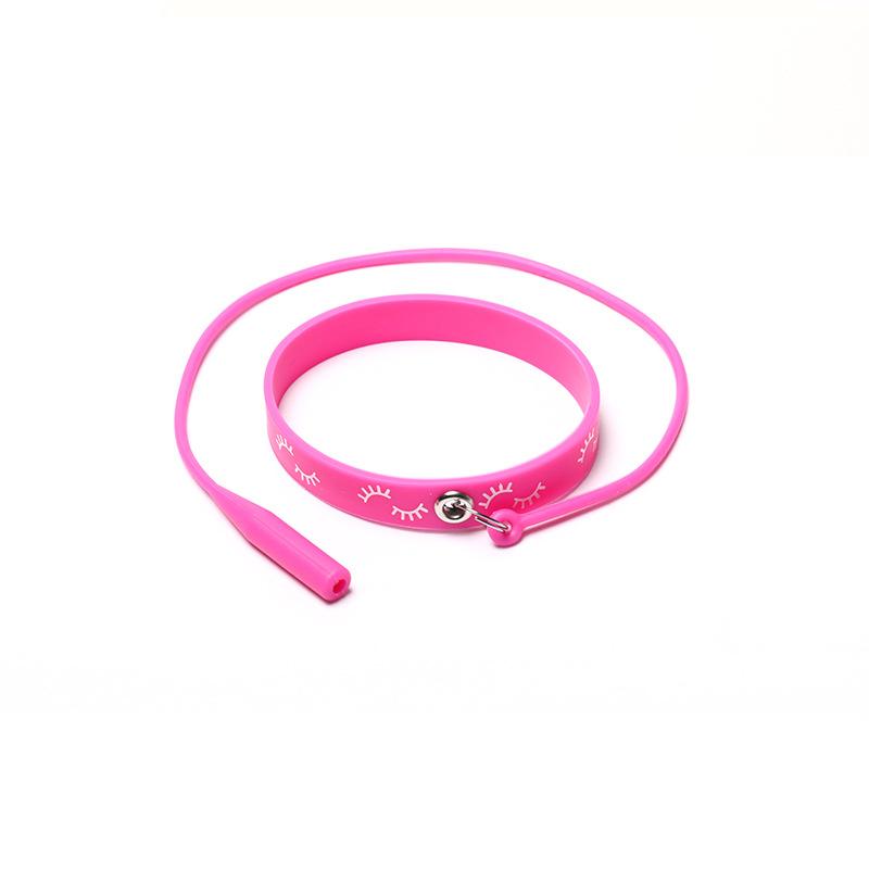 

Силіконовий браслет для прищеплення вій Пінцет для нарощування Браслет Пінцет Протектор Допоміжні матеріали для нарощування вій рожевий червоний колір