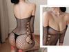 Sexy Seduction European and American Jacquard Mesh Mesh Socks Hollow Illusion Mesh  Package Hip Skirt Female Sexy Underwear