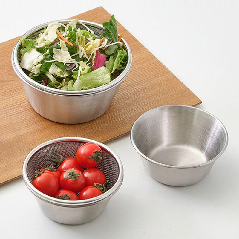 Reborn. J Stainless Steel New Mini Bowl Strainer Set 16cm / Fruit Vegetable Basket Strainer Mixing Bowl