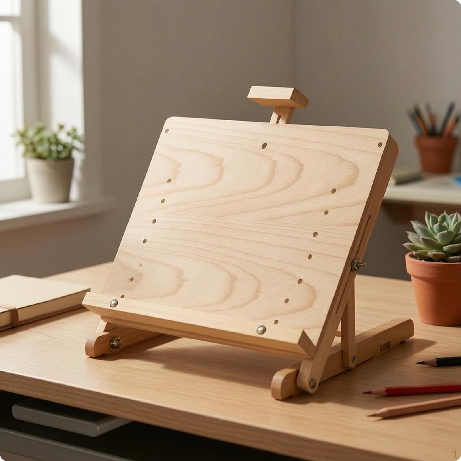 Tabletop Easel with Work Surface Adjustable