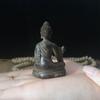 Miniature Buddha Statue of Yakushi Nyorai Antiqued Protective Principal Deity for and Rinzai Made of Promotes Recovery from Protection from and Good
