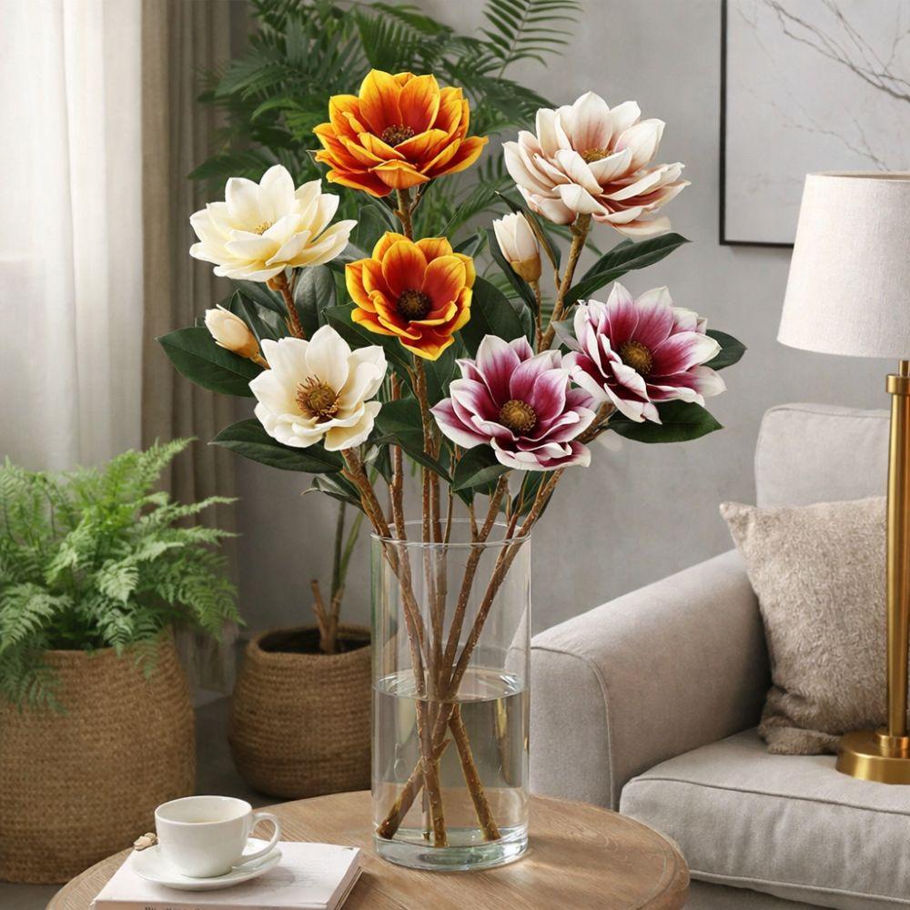 Real Touch Simulation Big Magnolia Large Artificial Orchid Home Decoration