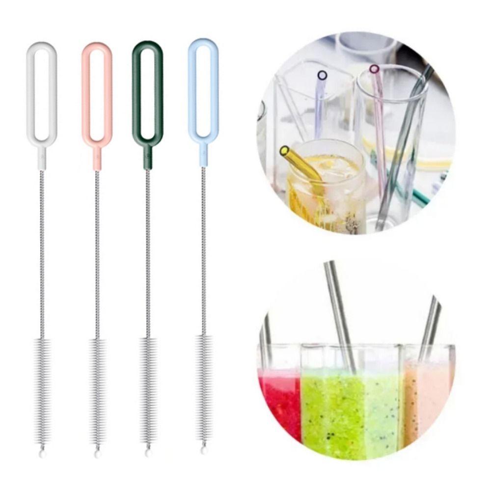 Household Bottle Cleaning Brush Nylon Hair Glass Test Tube Brush  For Washing Glass Metal