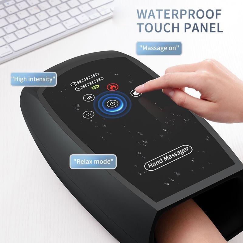 Electric Hand Massager Air Compression Heating Acupoint Kneading Therapy Equipment Wireless Finger Massaging Machine
