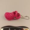 Mini Slipper Pendant: Cute Whale Hole Shoes Keychain for Couples