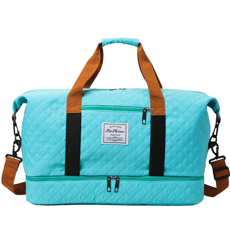 Quilted Travel Duffle Bag Multi-Color Casual Single Shoulder Bag for Vacati Trip Gym Daily Luggage Festival Gifts