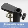 Aluminum Alloy Microphone Stand Table Mount Clamp With Stable Base For Easy Positioning Heavy Duty C Clamp Mount