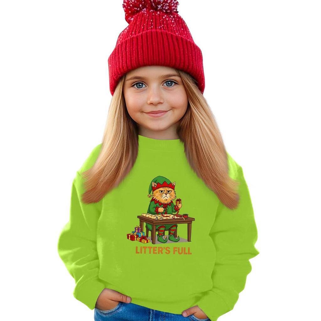 Kinder Sweatshirt Jungen Mädchen Rundhals Sport Sweatshirt Lässiger Pullover Sweatshirt Sportshirt